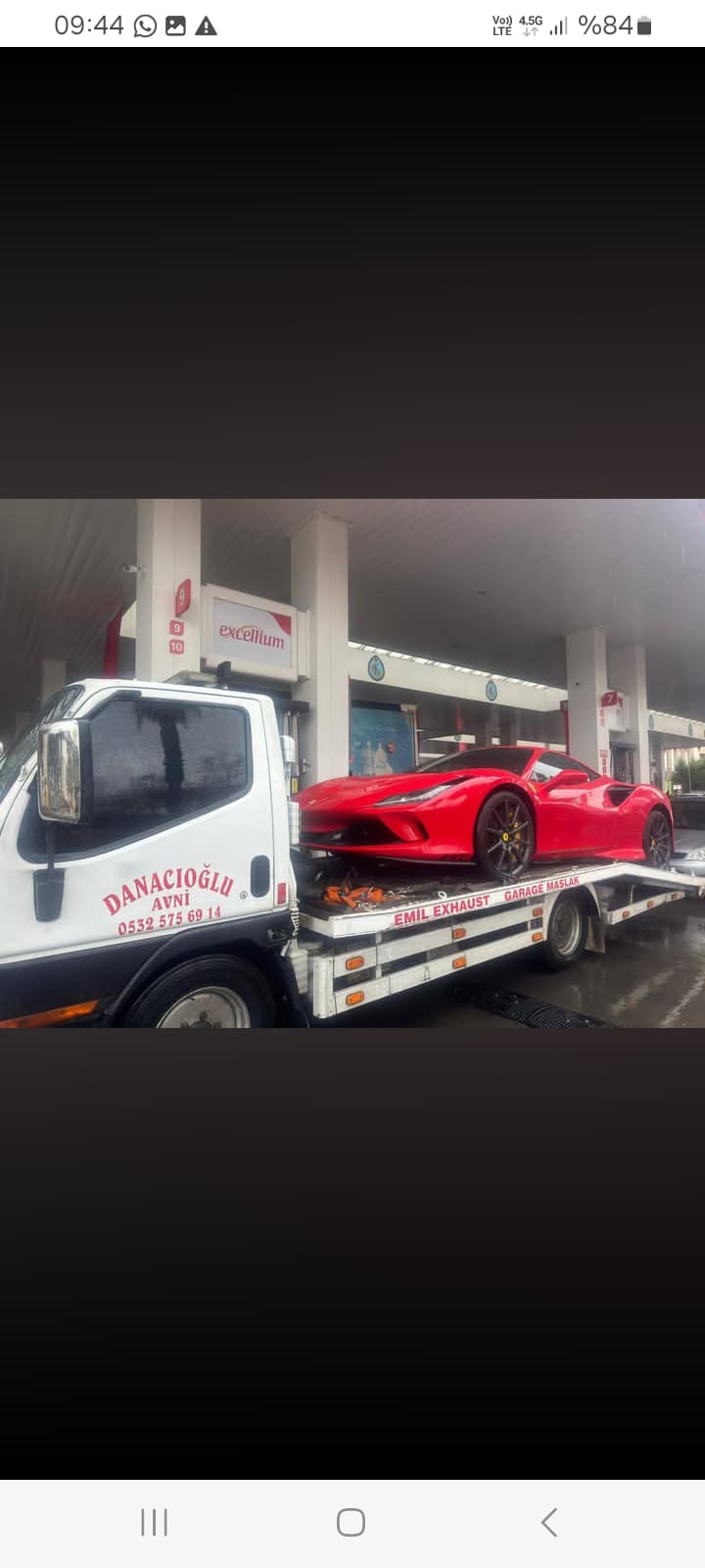 Danacıoğlu Oto Çekici Hizmet Görseli 63 - Kırmızı Corvette Çekme